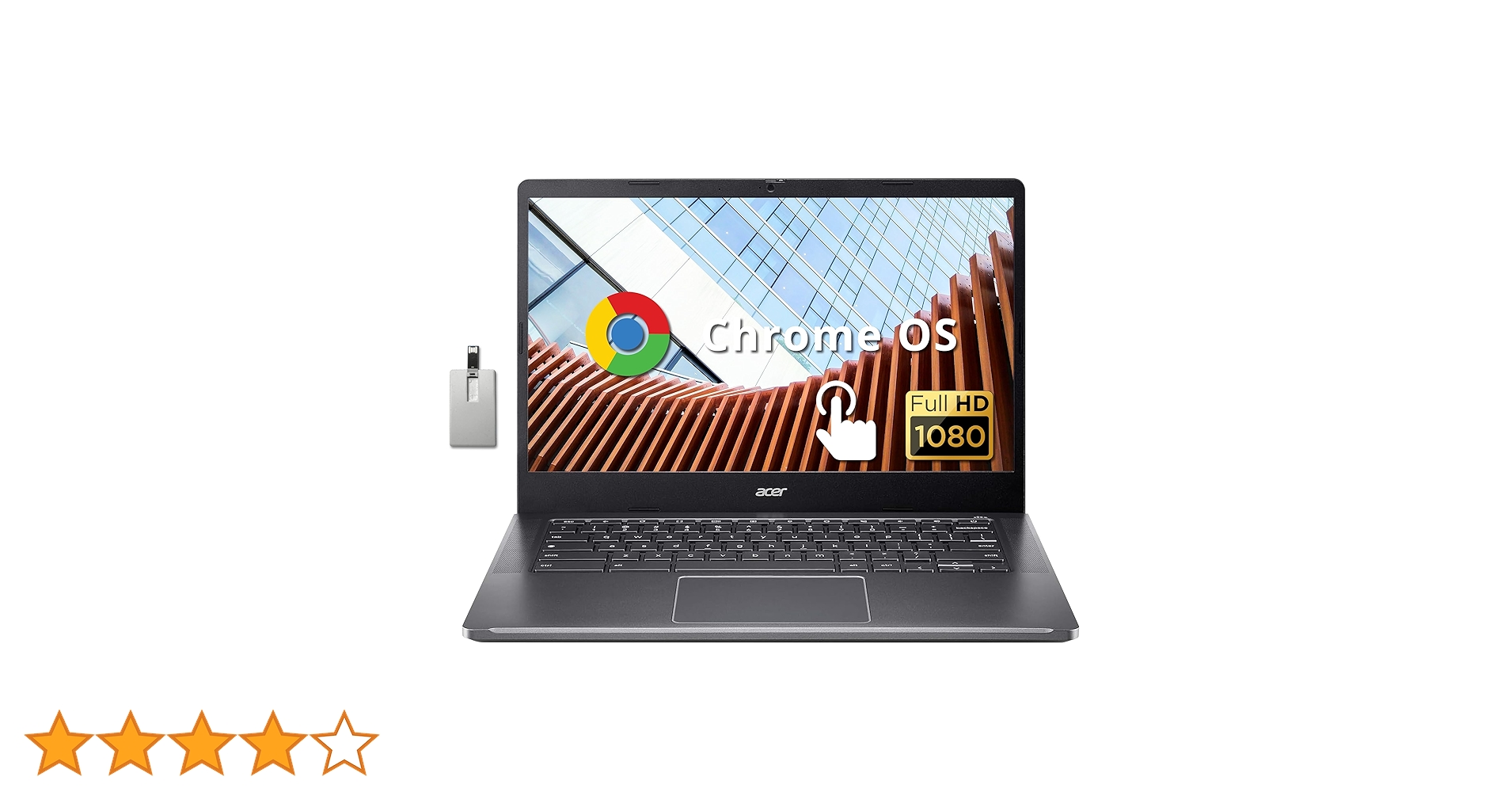 Acer Chromebook Plus 14” FHD IPS Touchscreen Laptop, Intel